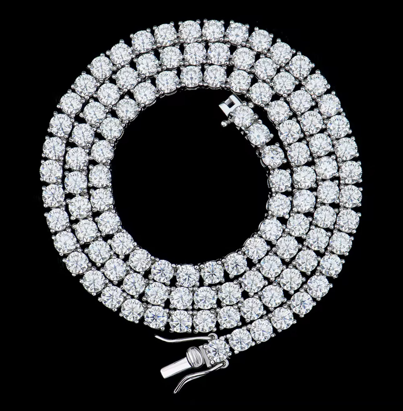 Divine Ice Moissanite Tennis Chain
