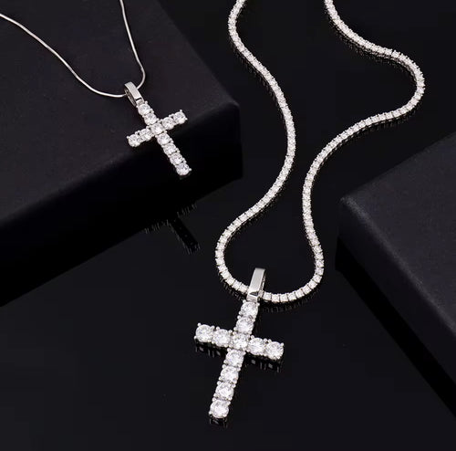 Divine Ice Cross Pendant
