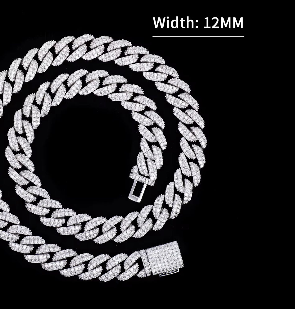 Divine Ice Moissanite Cuban Link Chain