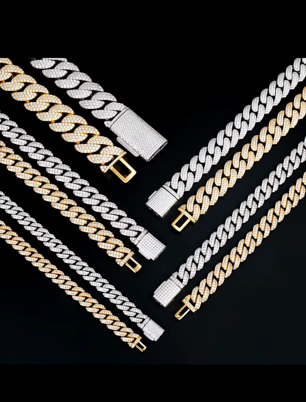 Divine Ice Moissanite Cuban Link Chain